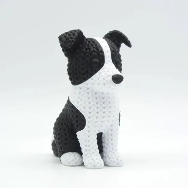 Chien Border Collie tricoté