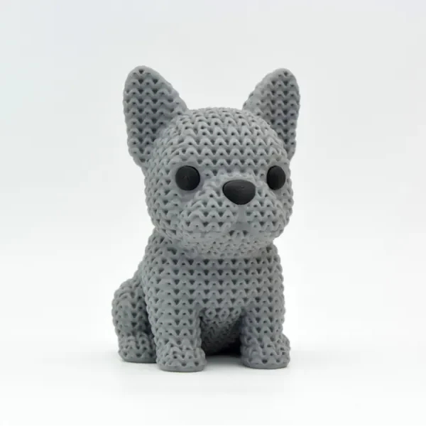 Chien Bouledogue Français tricoté