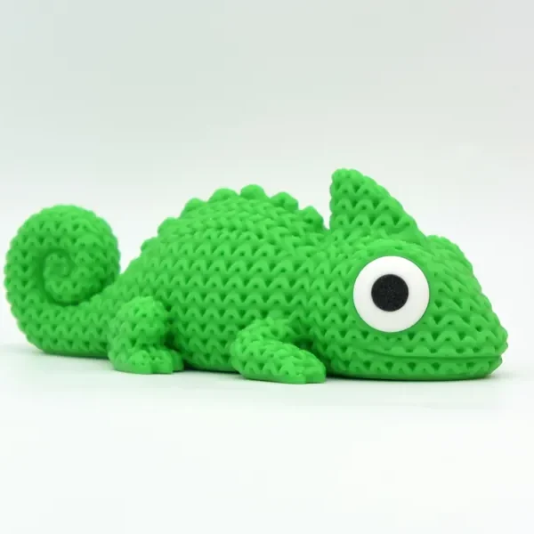 Caméléon tricoté